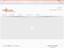 Tablet Screenshot of on-coursemarketing.com